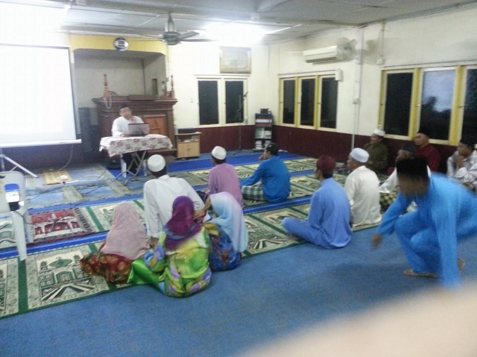 CERAMAH DI MASJID DARUL IBADAH, KG. STOH, LUNDU : TABUNG 